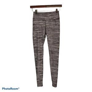 JoyLab Women's Leggings XS Extra Small Striped Bla